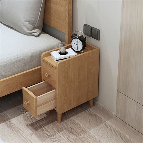 Bedside Tables Narrow : Oak Bedside Table Small : See more ideas about