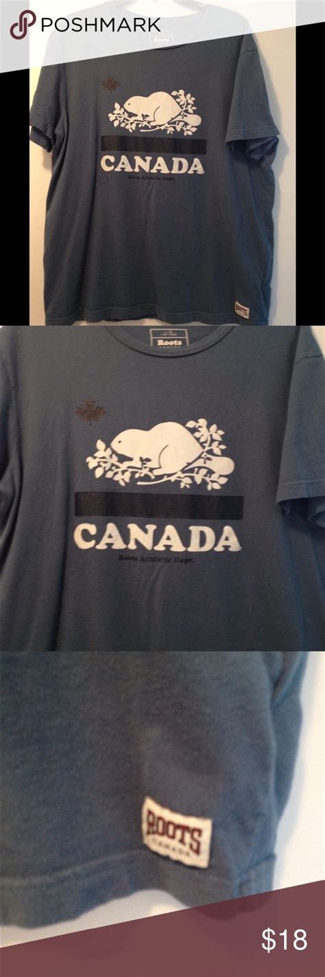 Roots Canada T Shirt Mens Large⚡️ Mens Shirts Men Shirts