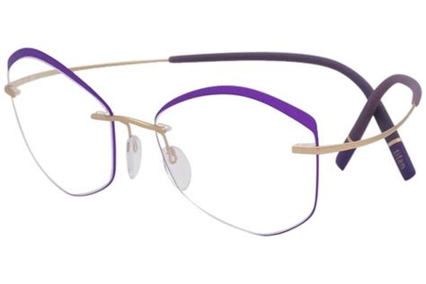 Silhouette Eyeglasses Titan Minimal Art Icon Accent Rings 5518 Ft 5540 54x17x140