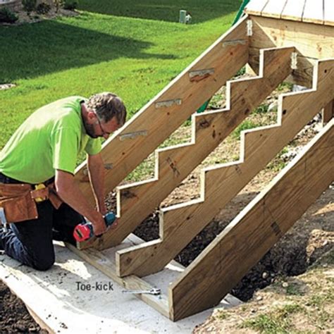 Fantastic Building Stairs For A Deck How To Build A Floating Deck Photo