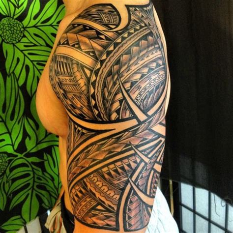Polynesian Half Sleeve Tattoo 05152013 5 600×600