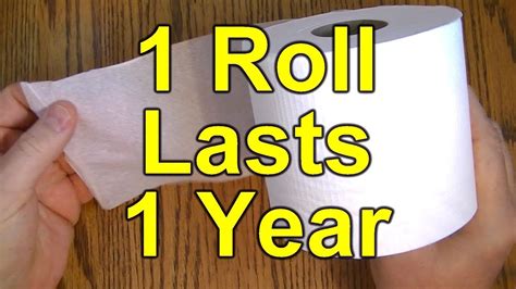 How To Save Money On Toilet Paper By Using Only 1 Roll Per Year Youtube