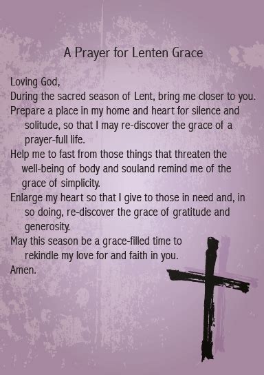 Catholic Prayer For Lent