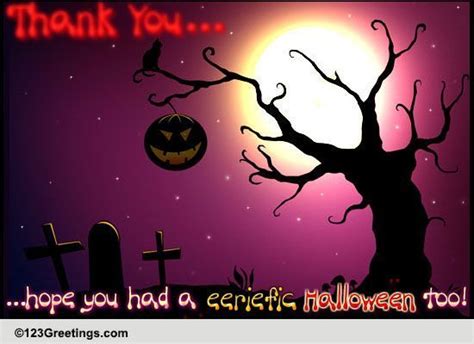 Halloween Thank You Free Thank You Ecards Greeting Cards 123 Greetings
