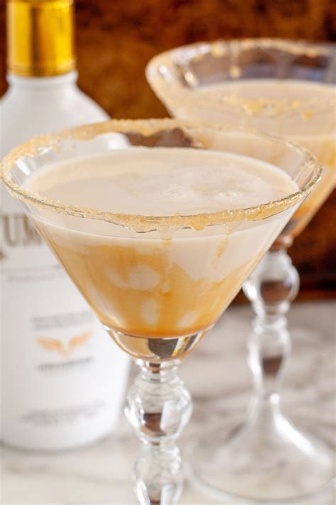 Salted Caramel Martini With Rum Chata In 2021 Creamy Cocktails