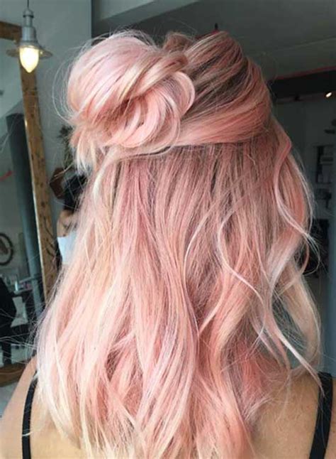 Rose Gold Hair Color And Dye Ombre Brown Blonde Dark Pink