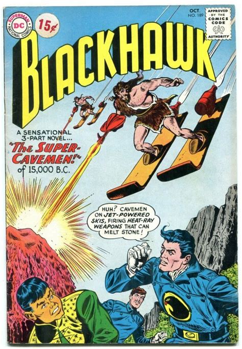 Blackhawk 189 1963 Dc Comic Super Cavemen Sci Fi Issue Fn Comic