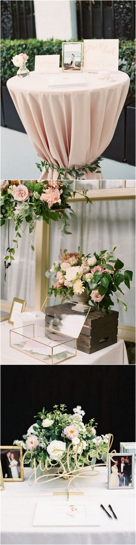 15 Trending Wedding Guest Book Sign-in Table Decoration Ideas