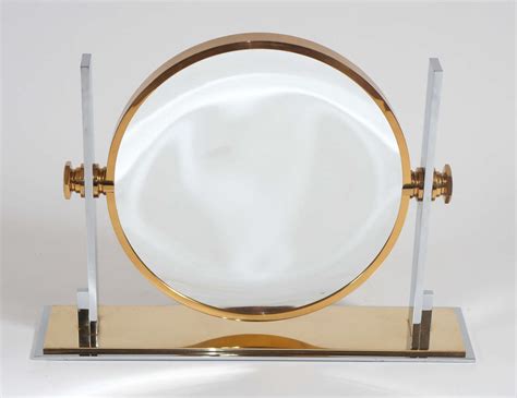 Showing results for vanity table top mirror. Large Vintage Table Top Vanity Mirror by Karl Springer at ...