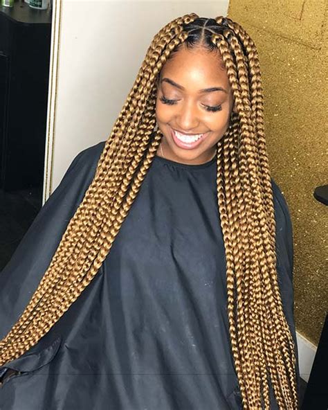 22 Amazing Fulani Box Braids Styles Ponytails That Colour Blonde
