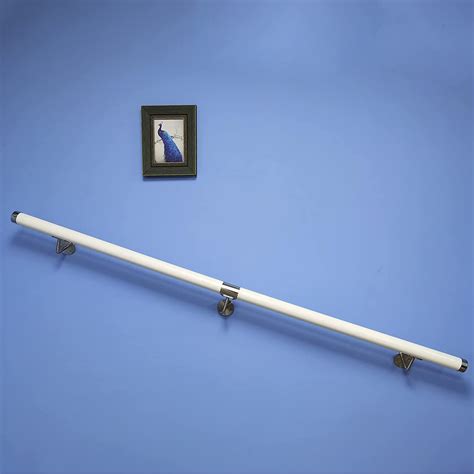 Modern Wall Mount Stair Handrail With 4pcs Rail Brackets Pvc Handrail