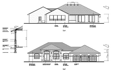 D Front Elevation Drawings