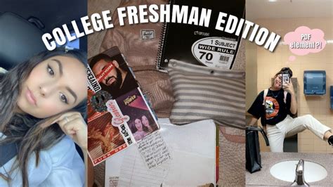 Whats In My Backpack College Freshman Youtube