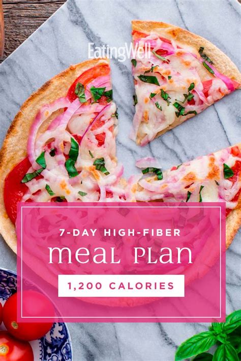 I've made a point to add fiber to every snack and meal. 7-Day High-Fiber Meal Plan: 1,200 Calories | High fiber ...