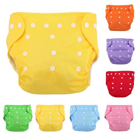 Newborn Baby Diapers Cloth Reusable Infant Underpants Washable Grid