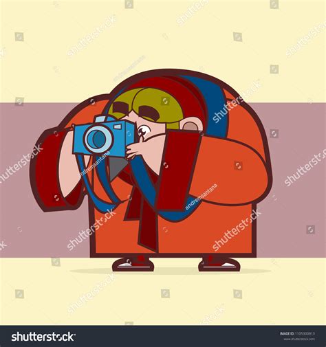 Man Taking Picture Stock Vector Royalty Free 1105300913 Shutterstock