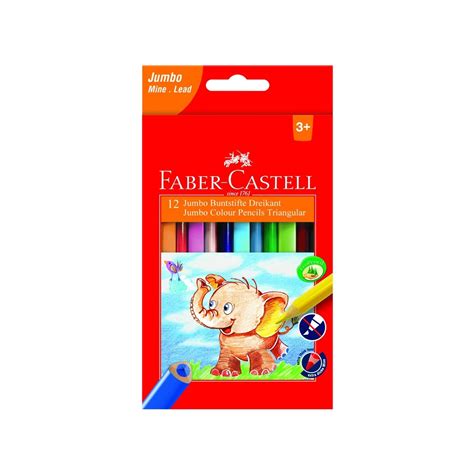 Faber Castell 116501 Triangular Coloured Pencil Pack Of 12 Rr116501