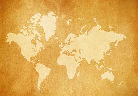 World Map Vintage Wall Mural Tenstickers