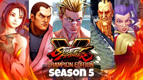 Street Fighter 5 Season 5 All New Characters Youtube