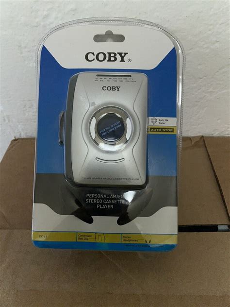 coby cx 49 stereo cassette tape player and am fm radio new and sealed ebay