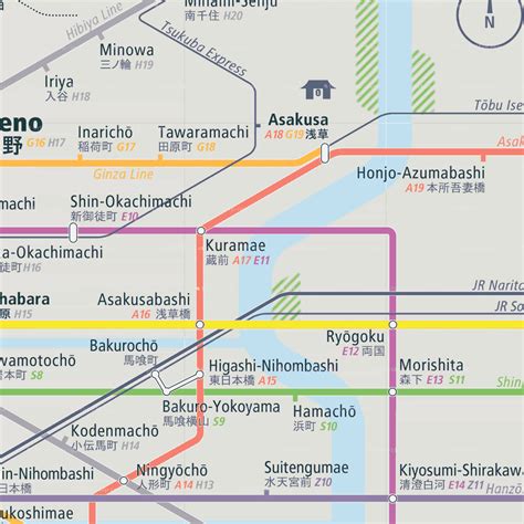 Tokyo Rail Map City Train Route Map Your Offline Travel Guide