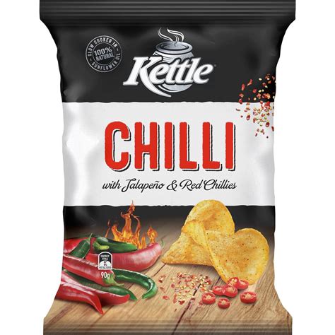 Kettle Natural Chilli Chips 90g Woolworths