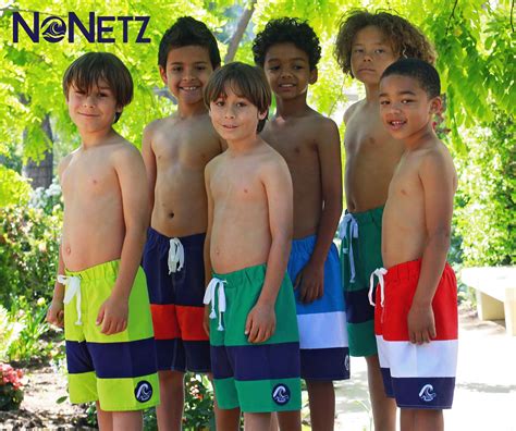 Nonetz Boys Line The Splash Kids Bathing Suits Swim Trunks Kids