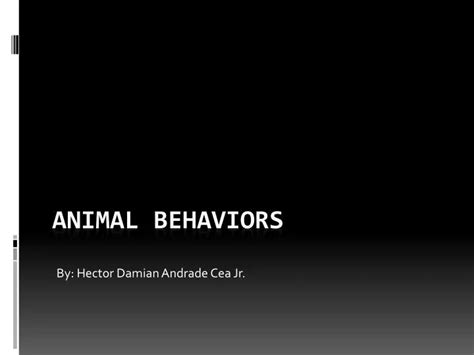 Ppt Animal Behaviors Powerpoint Presentation Free Download Id2681044