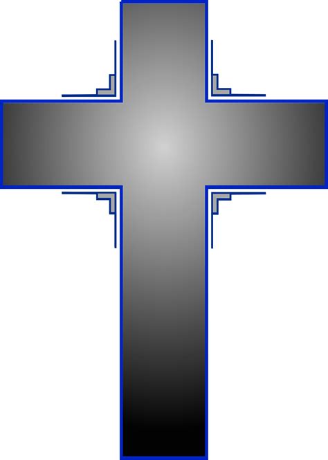 Gray Catholic Cross As A Picture For Clipart Free Image Download