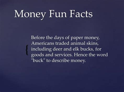 Ppt Money Fun Facts Powerpoint Presentation Free Download Id3114714