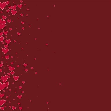 Confettis de amor de coração vermelho fundo gradiente esplêndido do