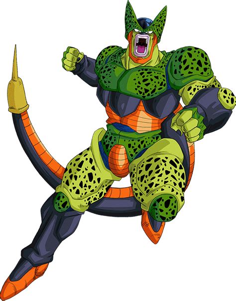 Cell appears in this form in dragon ball z: Cell (Second Form) render 2 Dokkan Battle by ...