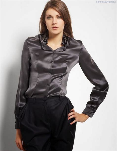 Pin By Frank Knappers On Satin Silk Blouses Dresses And Skirts Awesome Blouse Satin Blouses