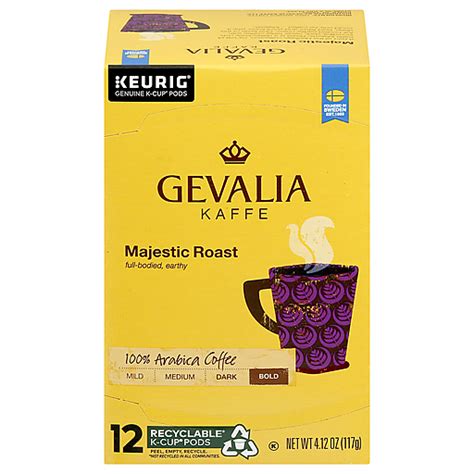 Gevalia K Cup Pods Bold Arabica Majestic Roast Coffee Ea K Cups Festival Foods Shopping