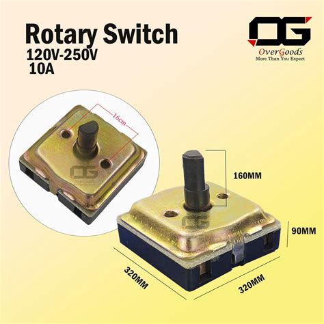 Rotary Switch 4 Position Selector 3 Speed 120v 250v Shopee Malaysia