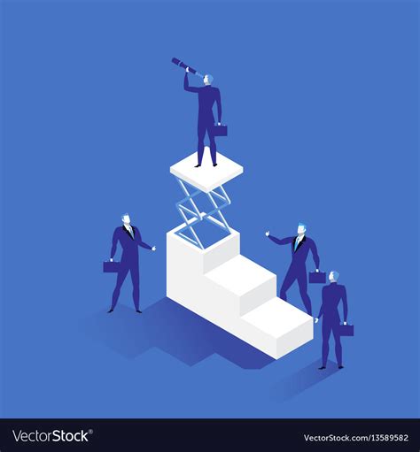 Leadership Concept In Flat Royalty Free Vector Image