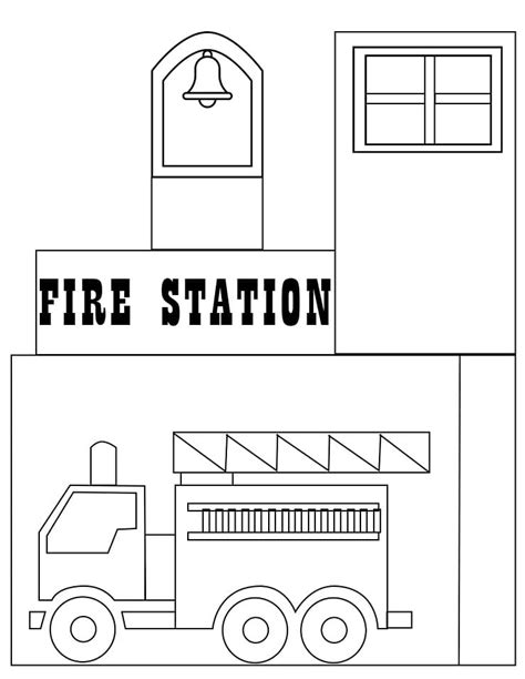 Fire Station Coloring Pages Free Printable Coloring Pages For Kids