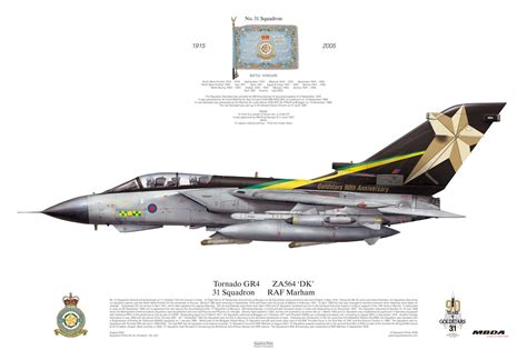Tornado Gr4 31 Squadron Raf Marham Goldstars 90th Birthday