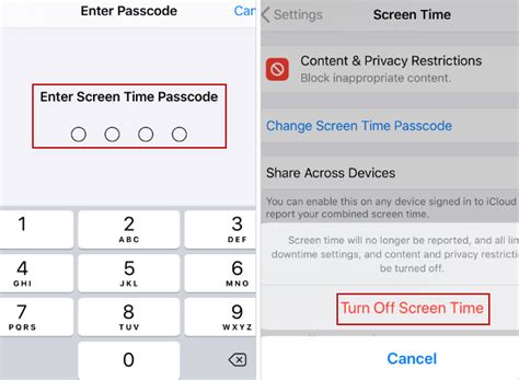 How To Turn Off Iphone Screen Time Passcode