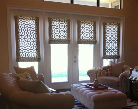 Incorporate the essence of summer into your surrounding spaces with these special summer patio door ideas. Roman Shade For Patio Door | Window Treatments Design Ideas