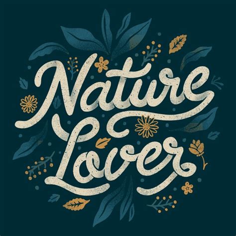 Nature Lover On Threadless In 2023 Nature Lover Lettering Personal