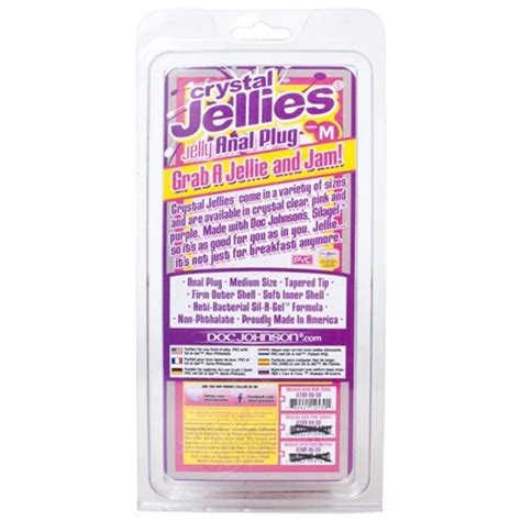 Crystal Jellies Medium Plug Pink Sex Toys And Adult