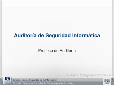 Ppt Auditoría De Seguridad Informática Powerpoint Presentation Free