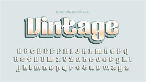 Vintage Rounded Display Typography 692774 Vector Art At Vecteezy