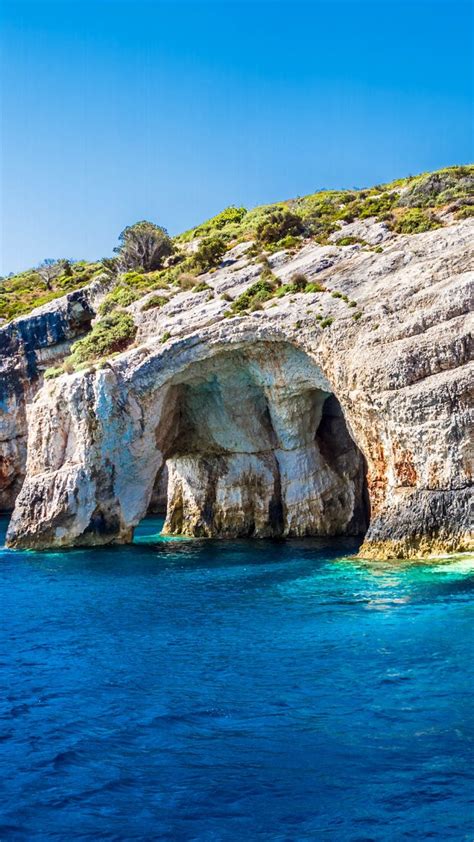 blue caves  crystal clear waters  zakynthos island greece windows  spotlight images