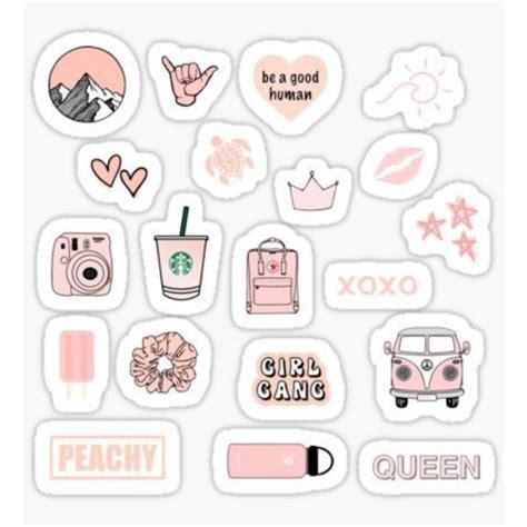 Aesthetic Stickers For Your Small Businesses You Can Send Your Own Layout Or Designs Shopee