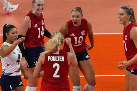 Us Women Beat Brazil To Win St Olympic Volleyball Gold News Sports
