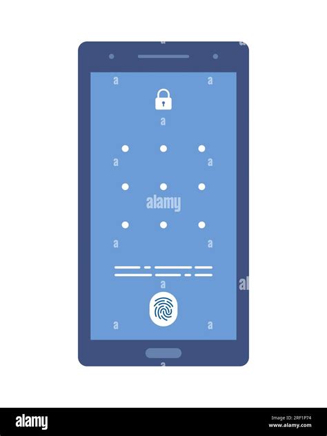 Smartphone With Passcode Lock Screen Interface Use Biometric Or Enter