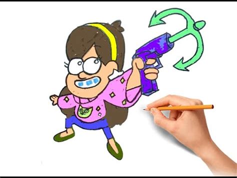 How To Draw Mabel Pines De Gravity Falls Step By Step Youtube