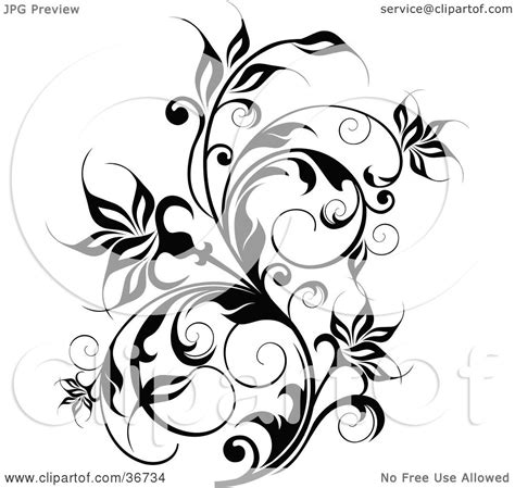 Check spelling or type a new query. Clipart Illustration of a Thick Black Flowering Vine ...